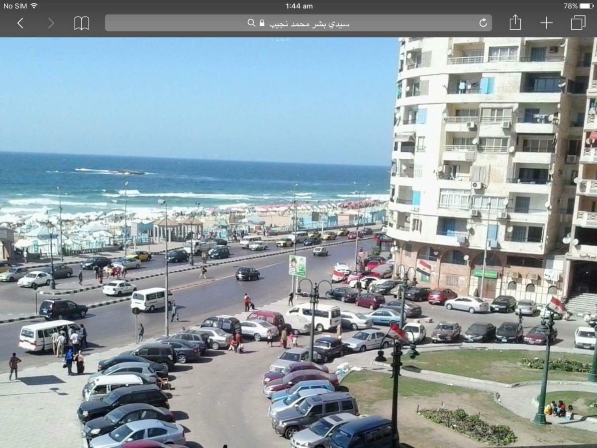 Cozy New 2 Bd Amazing Beach View Next To Hilton Hotel Family Only !العائلات فقط Alexandrie Exteriér fotografie